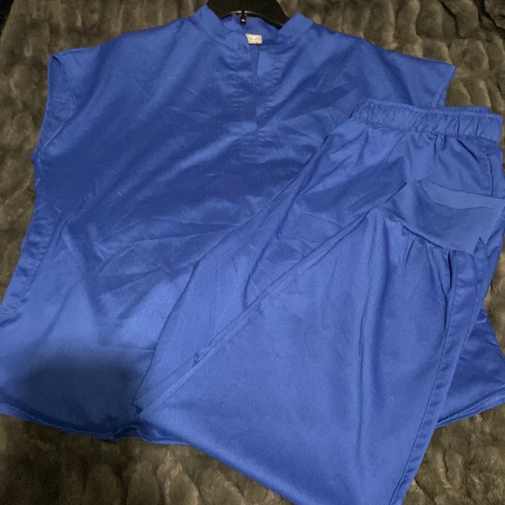 Royal blue women scrubs